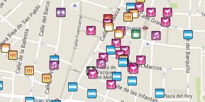 Gay area Madrid mapa