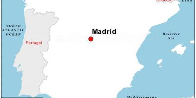 Mapa hiriburua Espainia