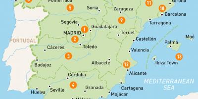 Mapa Madrilgo area