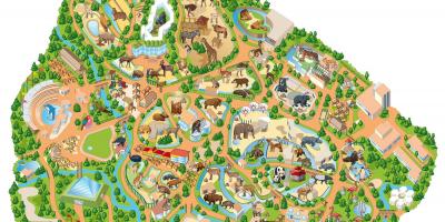 Mapa Madrilgo zoo