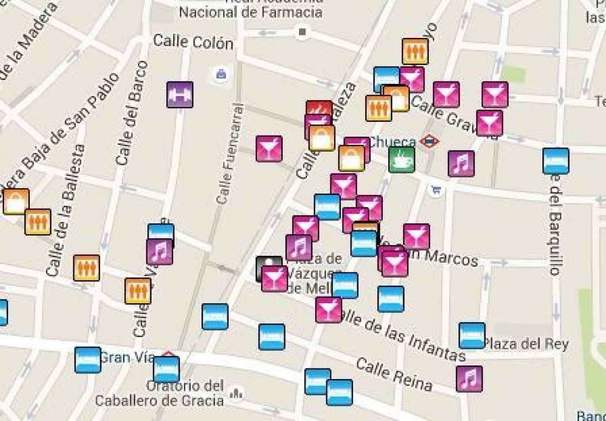 gay area Madrid mapa